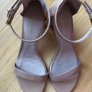 Stuart Weitzman Beige Leather Sandals